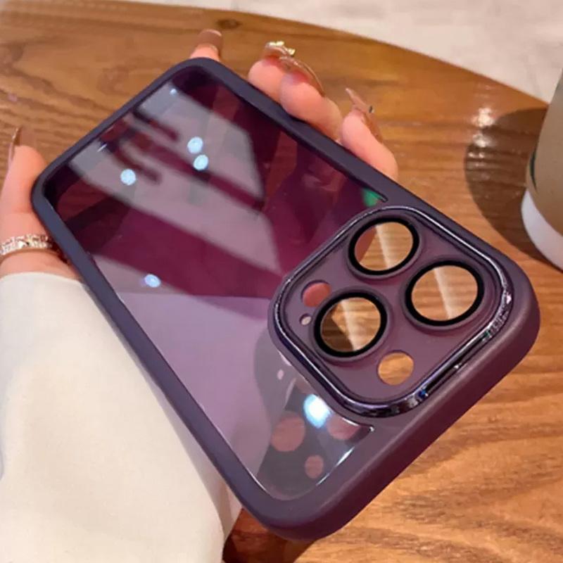 Мягкий матовый прозрачный чехол для телефона iPhone 16 15 Pro Max 14 13 12 11 Samsung S25 Ultra S24 FE S23 A16 A55 Pure Color противоударный защитный чехол TPU