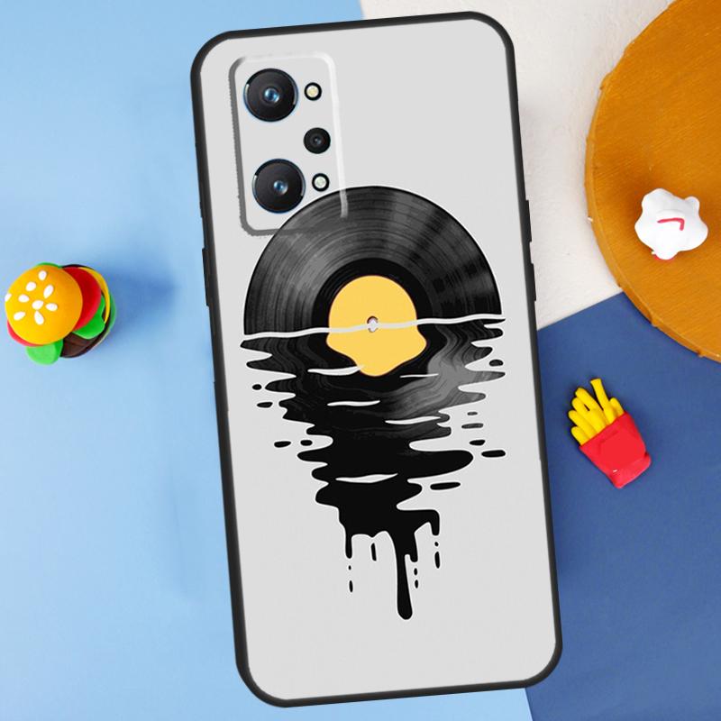 Vinyl Record Retro For Realme C55 C67 C61 C75 C53 C51 C21Y C25S GT 6 6T 5 GT7 Pro 10 11 12 13 14 Pro Plus Case