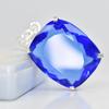 Top Quality 86.5 Ct CERTIFIED Blue Tanzanite 925 Sterling Silver Cushion Pendant MY-PD-123-NS