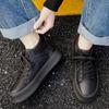 Мужская обувь бархатные высокие кеды осень и зима кожаная толстая подошва износостойкие ботинки Мартина уличные повседневные рабочие ботинки