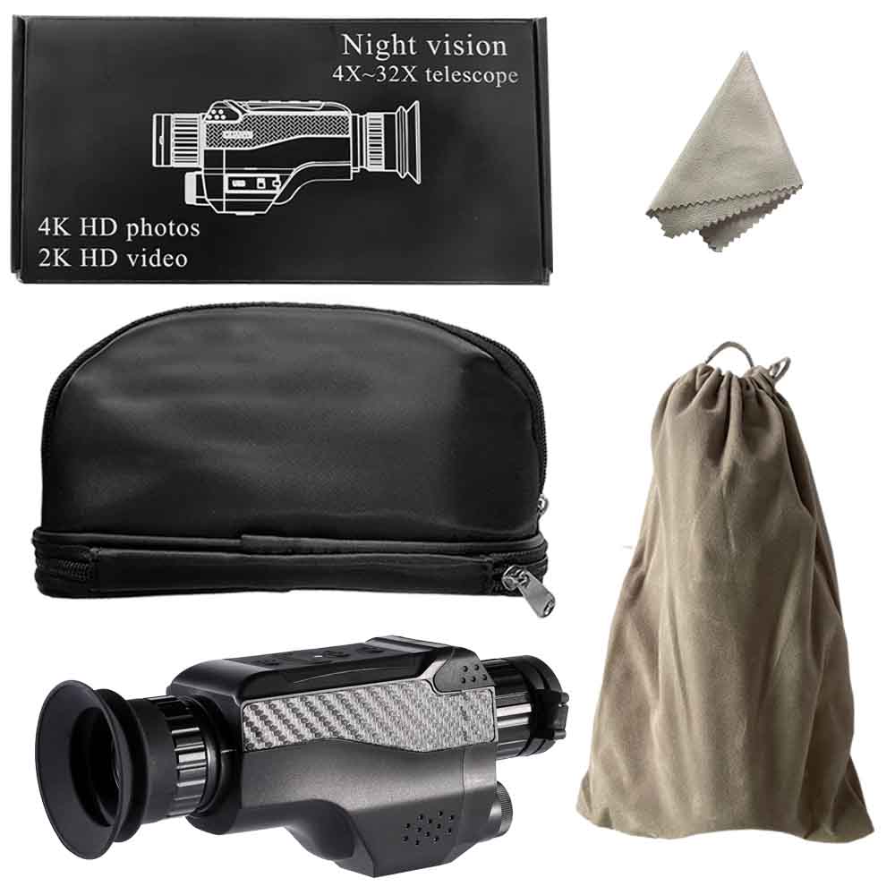 Профессиональный цифровой монокулярный телескоп HD 1080p, 8-кратный зум, 200 м, 850 нм, инфракрасное ночное видение для охоты, кемпинга, видеозаписи