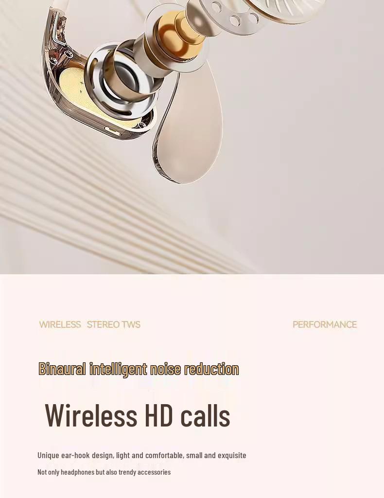 OWS Регулируемые True Wireless Открытые Bluetooth-наушники для спорта с долгим временем работы от аккумулятора