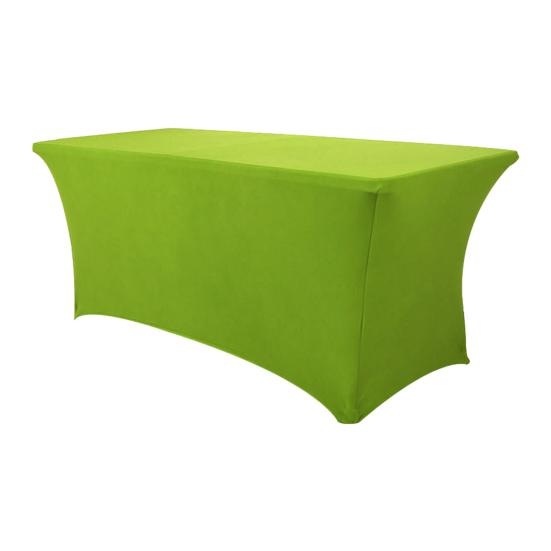 Эластичная скатерть для стола, прямоугольная, однотонная, полиэстеровая ткань, устойчивая к морщинам, моющаяся, для банкета, вечеринки в помещении и на открытом воздухе