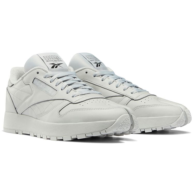 Reebok Maison Margiela X Classic Leather Tabi Pure Grey Unisex Sneakers Pure-Grey-2 Black White H05534