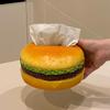 Hamburger tissue box creative American retro living room tissue box home fun decoration ornaments napkin holder