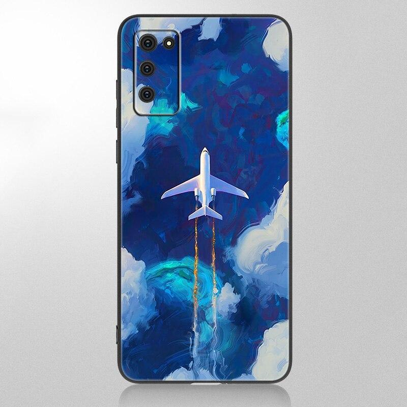 Чехол для Samsung Galaxy A12 A02S A22 A32 A52 A72 A71 A51 A41 A31 A21 A11 A50 A70 A10S A20S, черный чехол