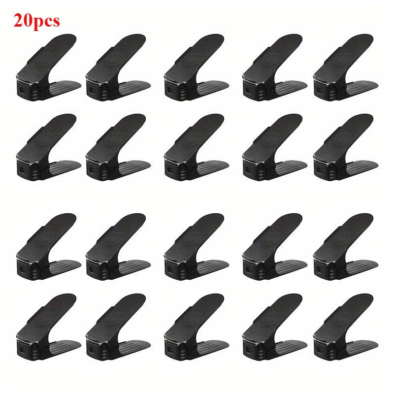20/40pcs Adjustable Plastic Shoe Rack - Space-Saving Organizer for Hallway, Corridor, Living Room - Shoe Storage Solution |