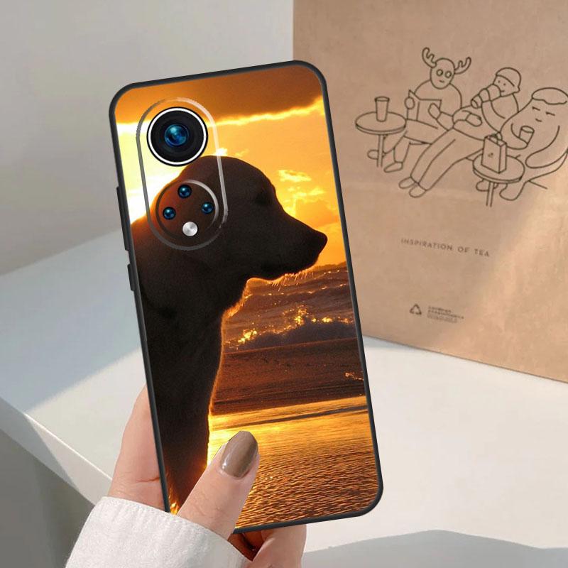 Черный лабрадор-ретривер Животное Собака Для Honor Magic 8 5 6 7 Pro Чехол Для Honor 400 200 Lite 50 70 90 X8c X8b X9a X9b X9c X9d Win