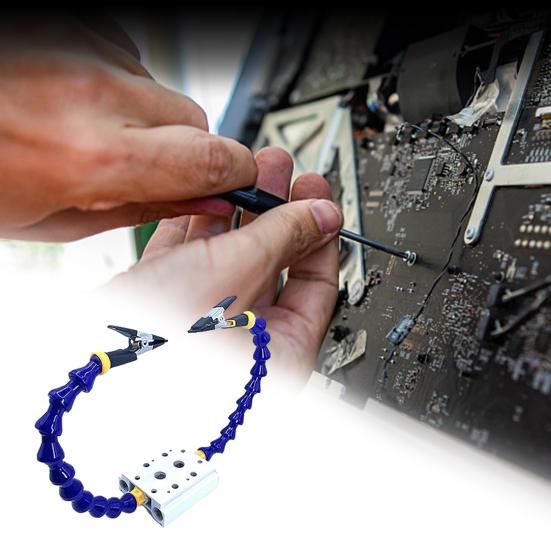 Третьи ручные скамейки, держатель паяльника с гибким рычагом, вращение на 360 градусов, многофункциональные руки помощи, инструмент для ремонта сварки печатной платы