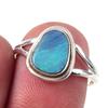 Ювелирное кольцо из стерлингового серебра 925 пробы с натуральным австралийским опалом S.8 Q2M75