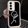 Чехол для телефона Samsung Galaxy A17 A16 A15 A14 A13 Funny Stickman Matchman A56 A36 A26 A55 A35 A25 A54 A34 A24 A53 A33 A23 A07 A0