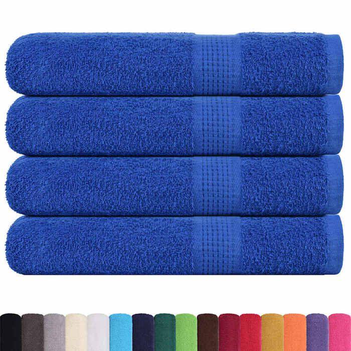 VidaXL Sauna Towels 4 Pcs Blue 80x200 Cm 360 G/m² 100% Cotton, Towel, Bath Towel, Cotton Towel 136720