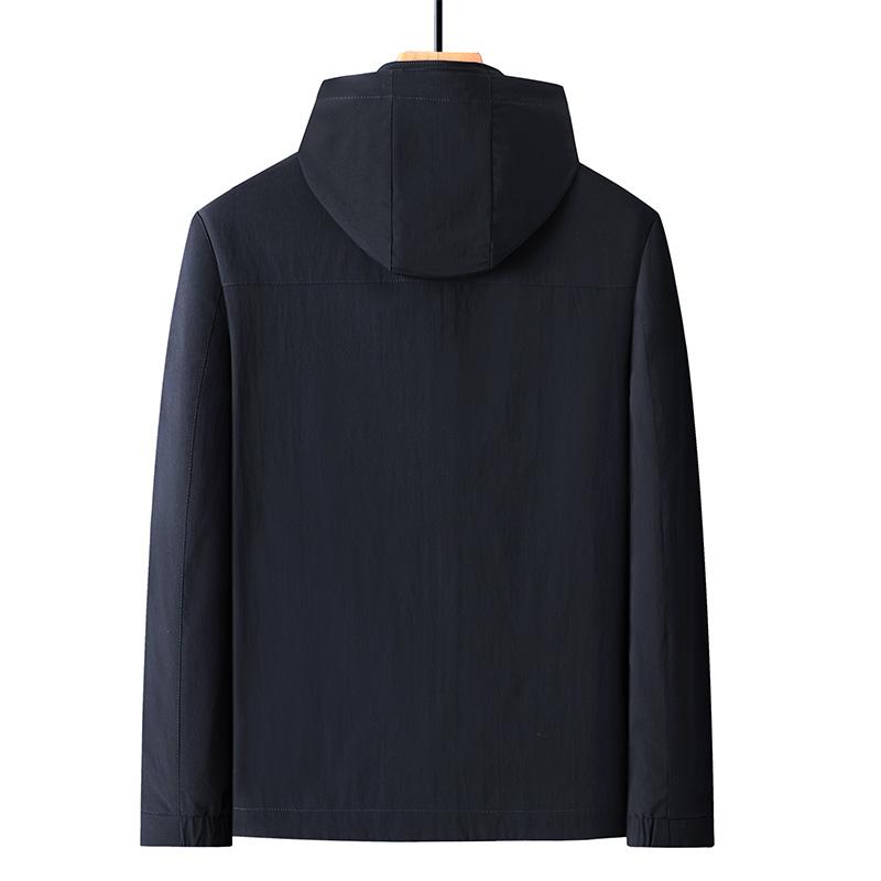 Мужская ретро-куртка в стиле business casual со съемным капюшоном, повседневное пальто