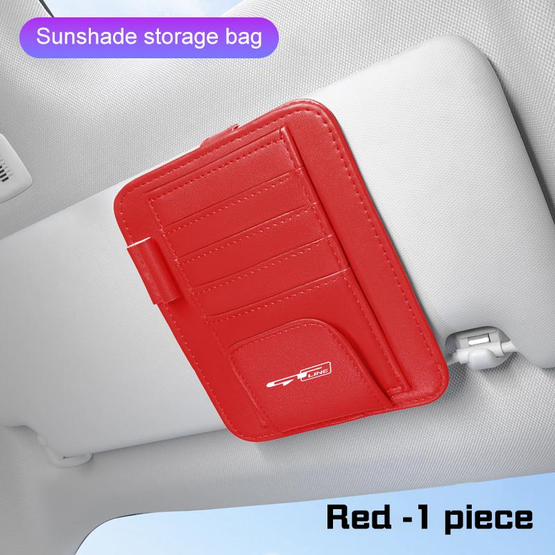 AABFP1 For KIA Rio3 K5 K2 K3K4 k9 Sportage Ceed Sorento Picanto Stinger Car Interior Visor Multi-Pocket Sunglasses Holder Glasses Clip