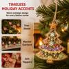 2D Flat Christmas Tree Decor Wooden Home Decor Cute Style Christmas Hanging  Christmas Gift Giving