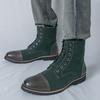 Роскошные дизайнерские новые мужские замшевые лоскутные повседневные ботильоны с острым носком, мужская зимняя мода, высокие кроссовки, Zapatos Hombre