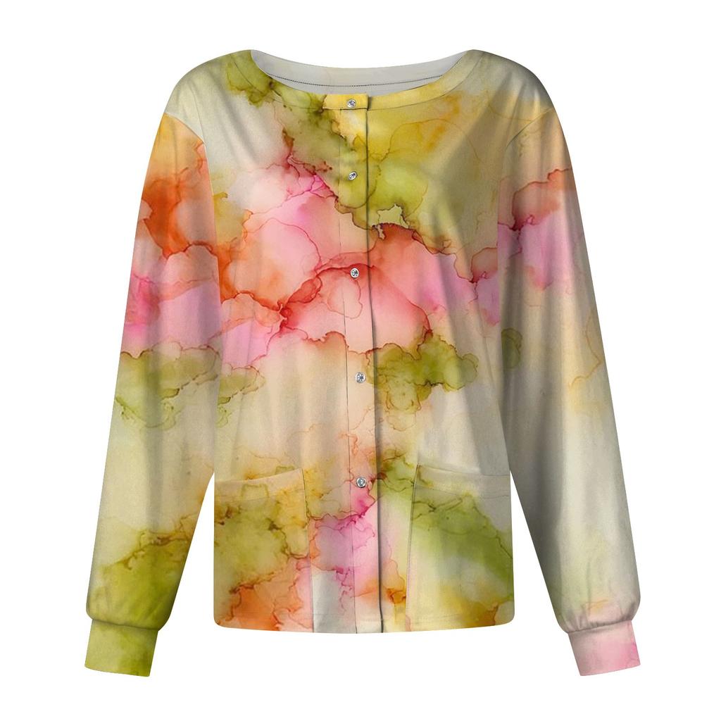 Женский однобортный защитный комбинезон с длинным рукавом и карманом, рабочий воротник-стойка, кардиган, куртка, топ