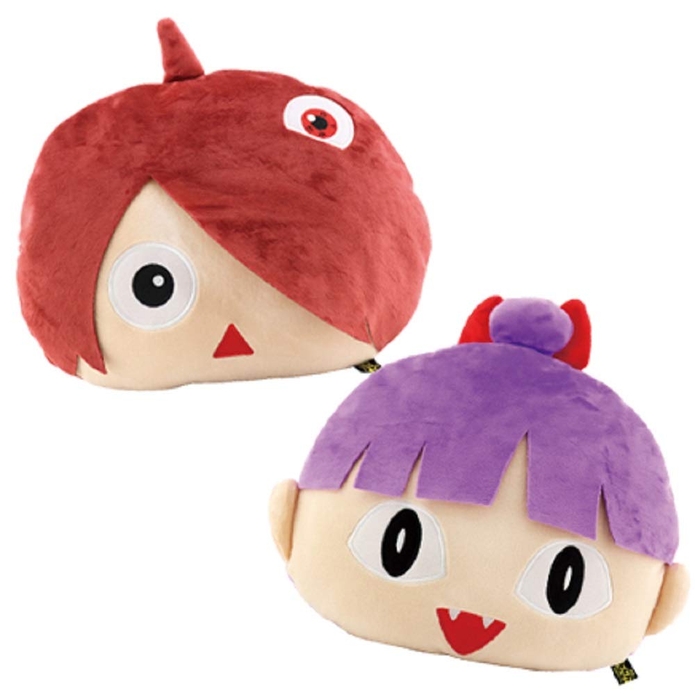 Toei Animation Gegege no Kitaro Nekomusume Face Cushion Yurumochi Plush 290x300mm LINE