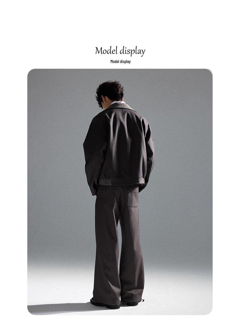 TAICHIISM Autumn Houndstooth Reversible Short Wide Fit Jacket