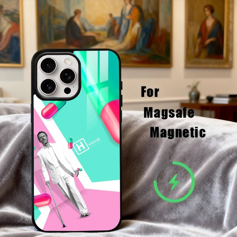 Чехол для телефона D- Dr H-House-E из ТВ-сериала Для iPhone 17, 16, 15, 14, 13, 12, 11 Plus, Pro Max Магнитный Для Magsafe Беспроводной Зарядки