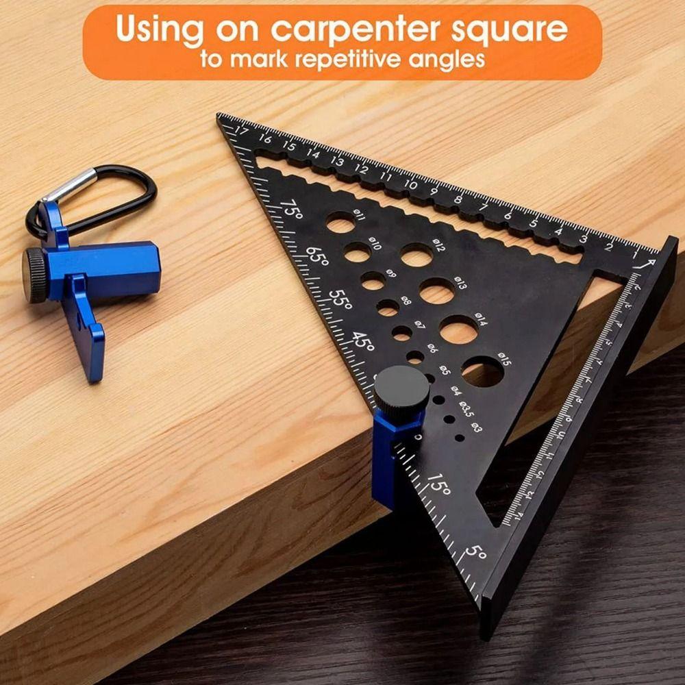with Thumb Screw Square Auxiliary Clamp Wear-resistant Right Angle Ruler Auxiliary Clamp Rafter
