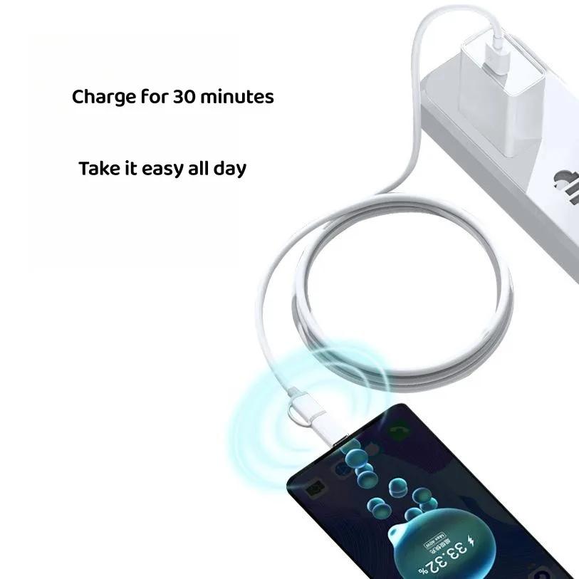 0.5/1.2/2M Кабель USB Type C 2 в 1 для быстрой зарядки, кабель Micro USB для Samsung Xiaomi POCO Redmi Android, кабель для быстрой зарядки и передачи данных