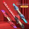 Children Glowing Lightsaber Toy with Special Sound Effects Multi-Color Light Up Longsword Realistic Handle Gift for Kids Role-Playing Fun