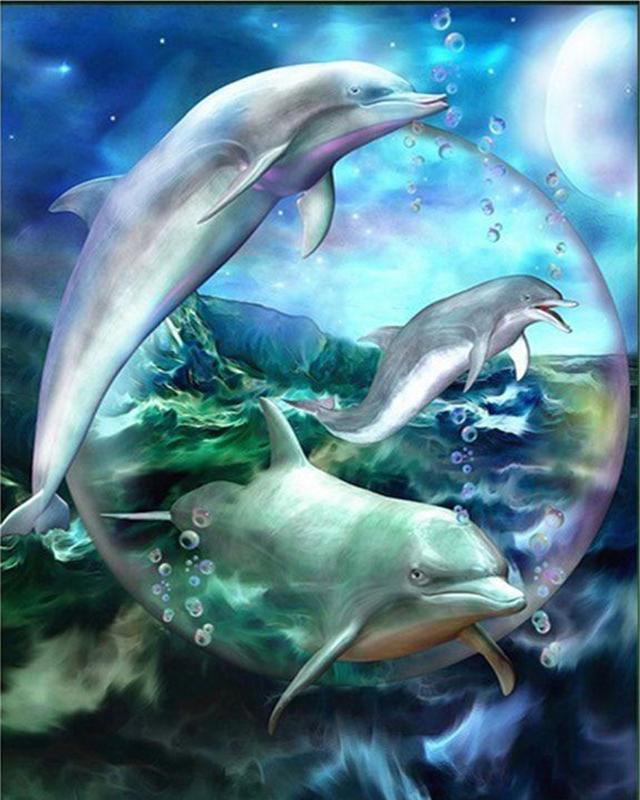 Алмазная картина Проточная вода Деревенский пейзаж Весна 5D Алмазная вышивка Крестиком Собака Животные Фотографии Стразы Мозаика Распродажа Wall Art