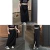 Classic Womens Black High Waist Pencil Skirt With Side Slit For Office Wear