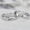 Кольцо для пары «Крыло любви» в корейском стиле, простое, темпераментное, открытое, парное кольцо, модное, индивидуальное, буквенное кольцо