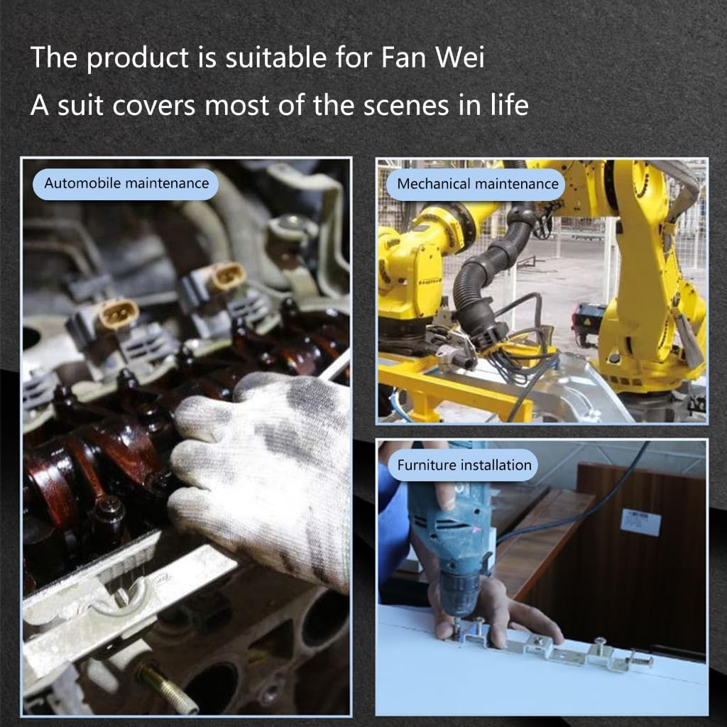 13Pcs/Set 1/4 Inch Shank S2 Alloy Steel Hexagonal Ball End Screwdriver Bits with Dual Head Socket