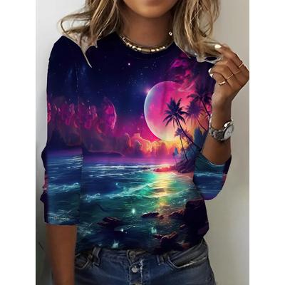 Футболка с изображением головы тыквы и черепа, повседневный топ с коротким рукавом для весны и лета, женская одежда