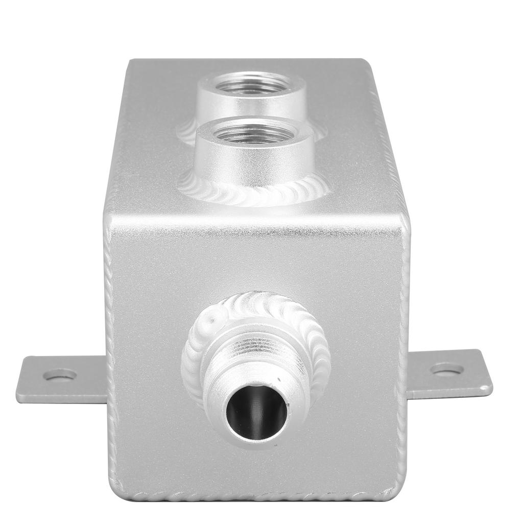 1L Aluminum Oil Catch Can Coolant Fuel Overflow Tank with Breather Filter Drain Tap Universal