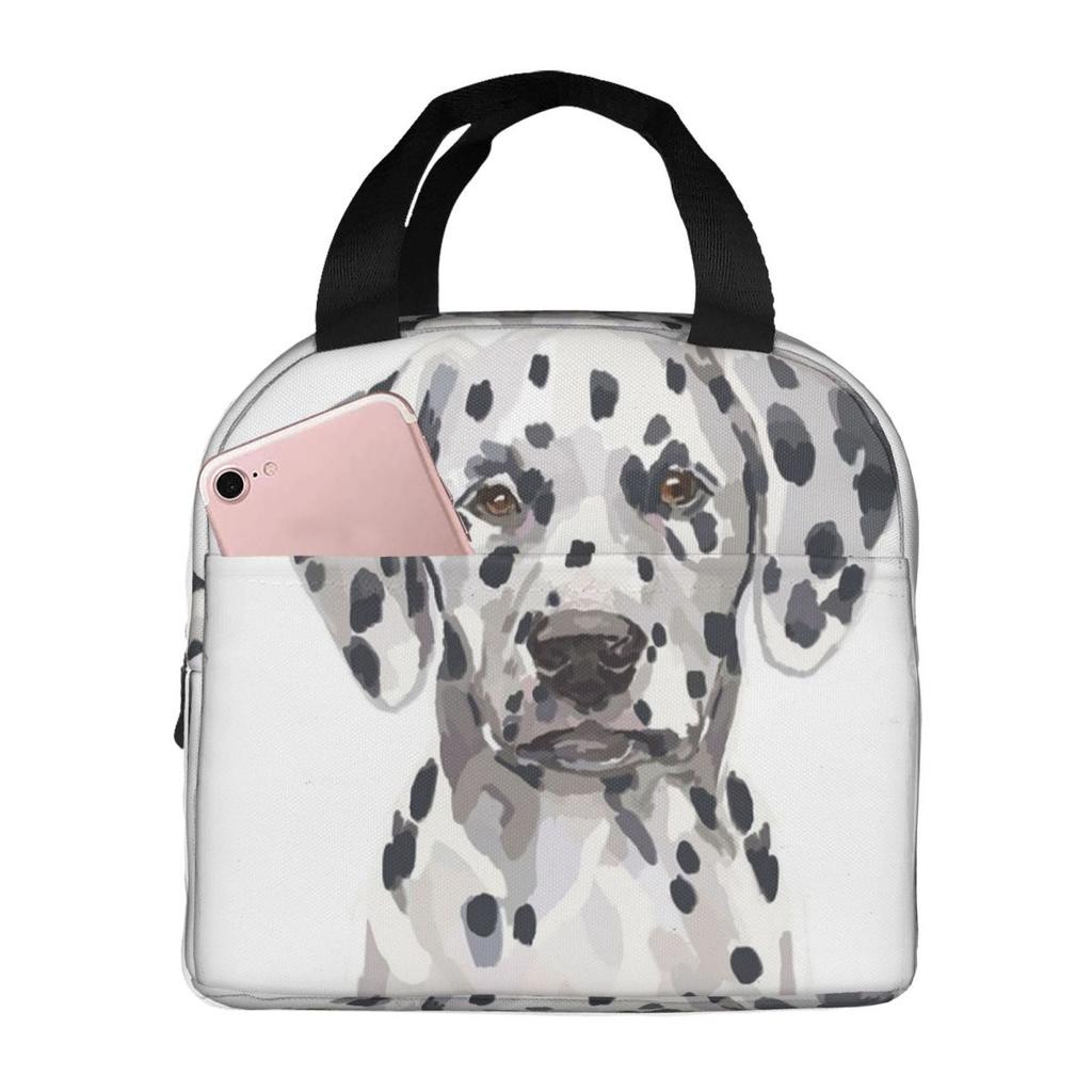 Dalmatian Insulated Lunch Bag for Kids School Cooler Thermal Food Box Tote Portable Lunch Boxes Container