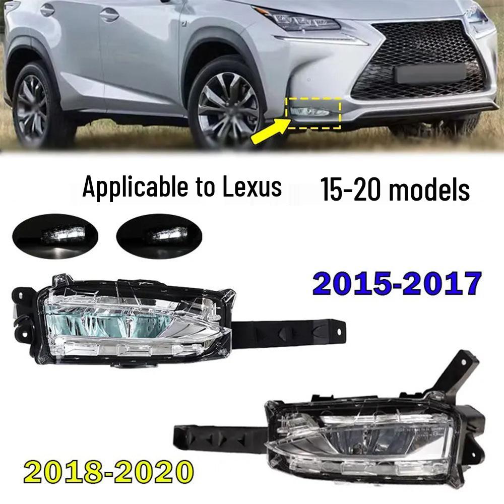 Compatible Front LED Bumper Fog Light Assembly for Lexus NX200/NX300H (2015-2021)