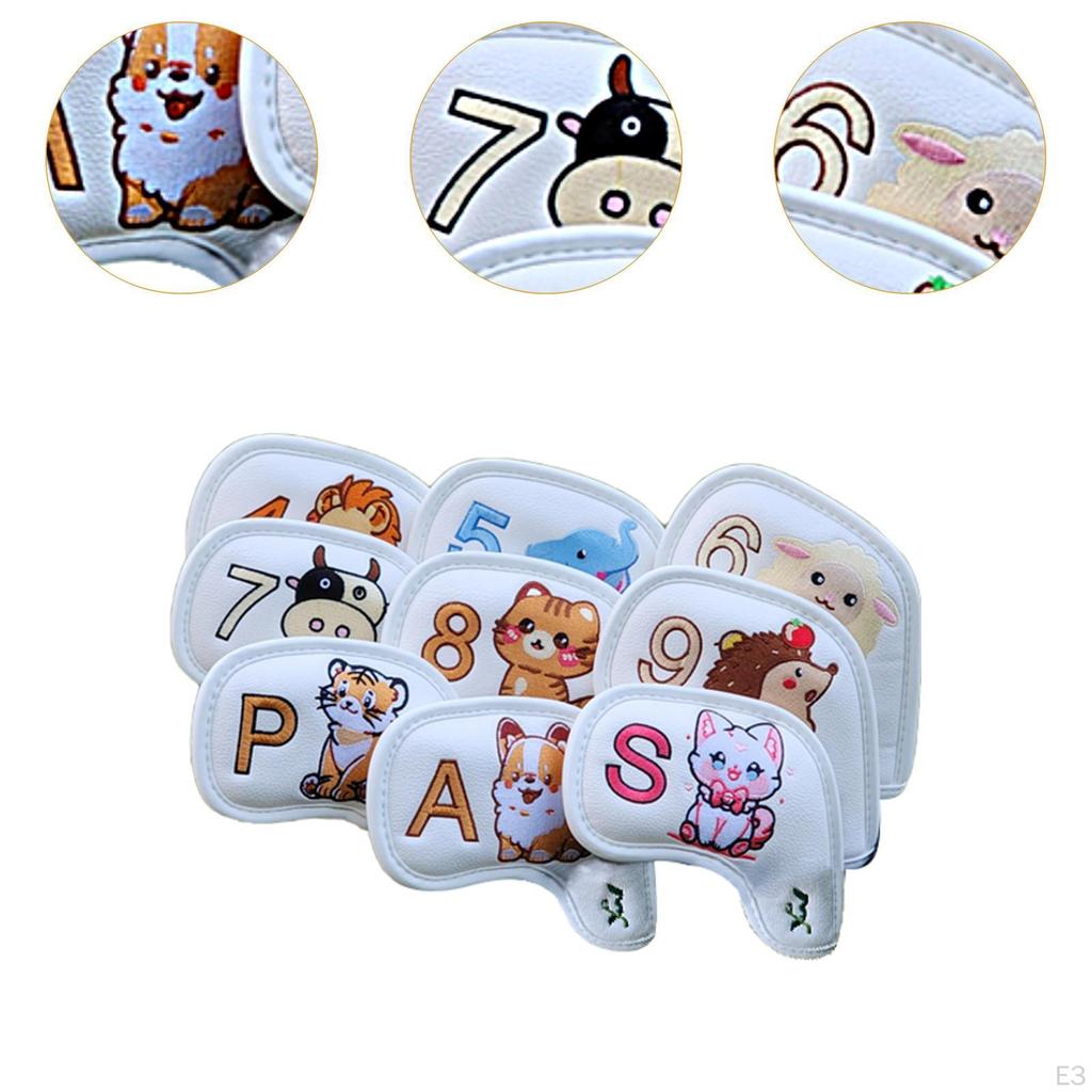 9 шт. чехлы для гольф-клюшек аксессуары легкий чехол портативные головные уборы головные уборы