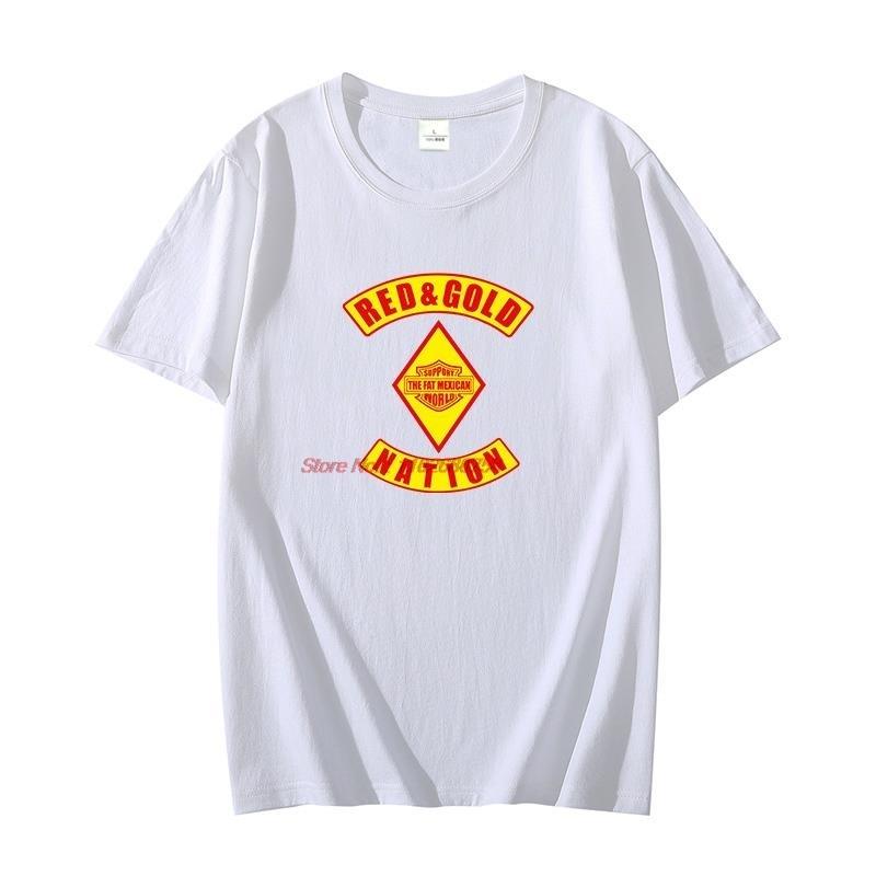 Cotton Tshirt Red And Gold Nation Bandidos Graphic T Shirts Unisex Tshirt Short Sleeve Tshirts Streetwear Oneck Tshirt