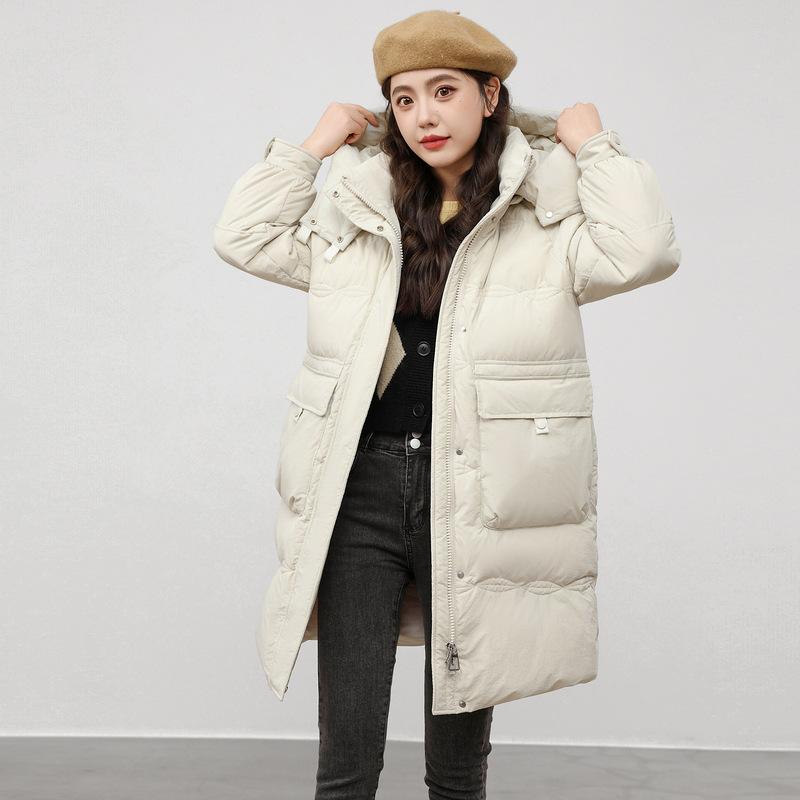 Women's Cotton-padded Clothes Winter New Thickened Medium and Long Fashionable Versatile Warm Cotton-padded Jackets, Cotton-padded Jackets