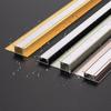 Настенная панель Угловой светодиодный алюминиевый профиль 5/8 мм Встроенная настенная плитка Закрывающая кромка Барная лента Домашний декор Линейное освещение