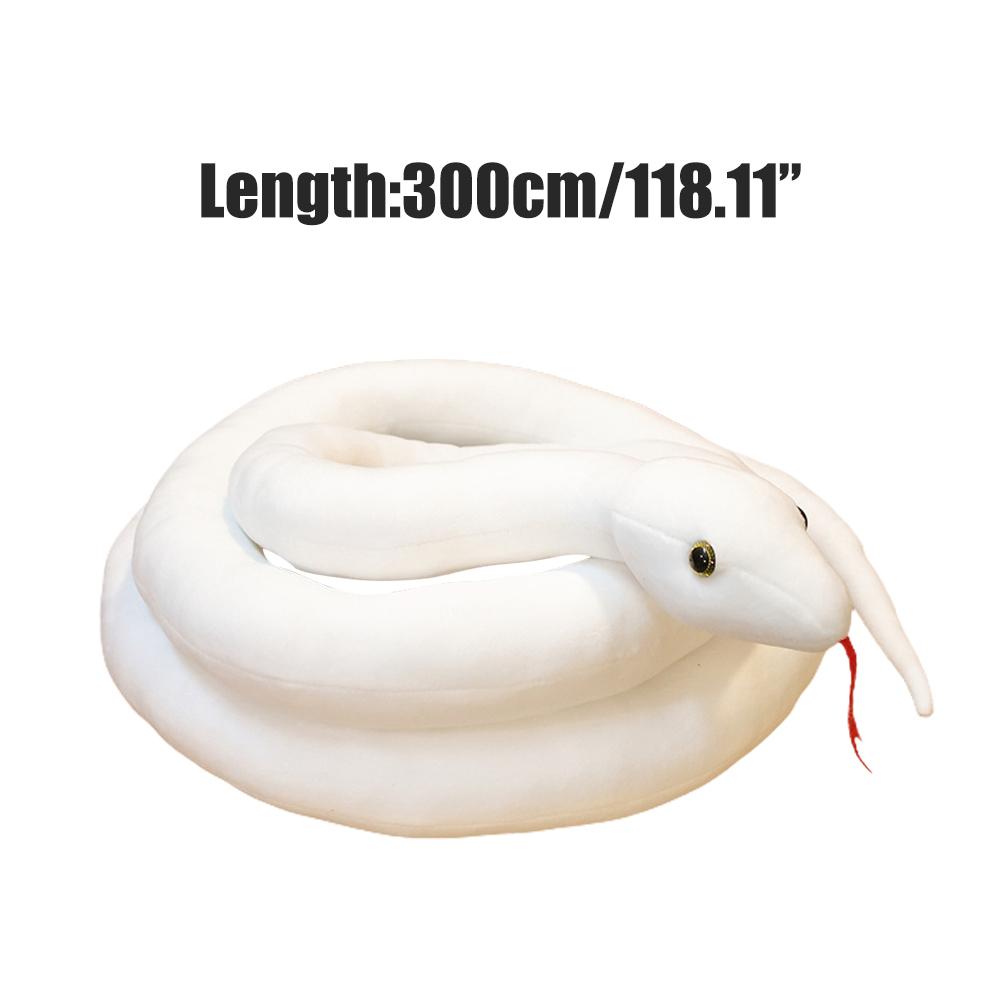 300cm Simulation Stuffed Python Children S Toy Plush Animal Snake Toy Home Decoration Gift for Kids