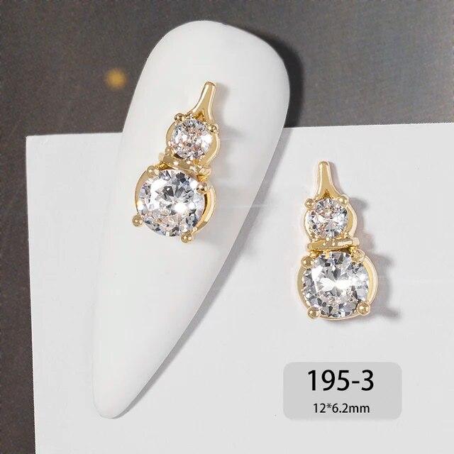 Chinese New Year 3D Nail Art Accessories Jewelry Decorations DIY Tiger Lucky Money Bag Crystal Red Gemstone Rhinestone Beads