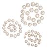 20 Pieces Faux Pearl Buttons Rhinestone Embellishments Flatback for DIY 12mm