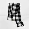 Plaid Black and White Thermal Scarf Men's Autumn and Winter Scarf Simple Trend Imitation Cashmere Shawl