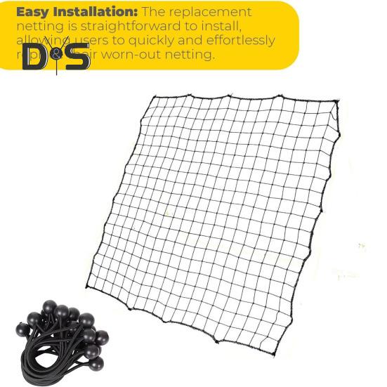 Футбольная сетка-отражатель с 20 эластичными канатами, тренировочная сетка для отскока мяча, целевая сетка для отскока мяча, помощь начинающим
