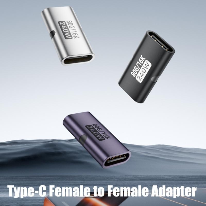 Адаптер USB4.0 со скоростью передачи данных 80 Гбит/с, Power Delivery 240 Вт, видео 8K@60 Гц для быстрого подключения, эффективной зарядки