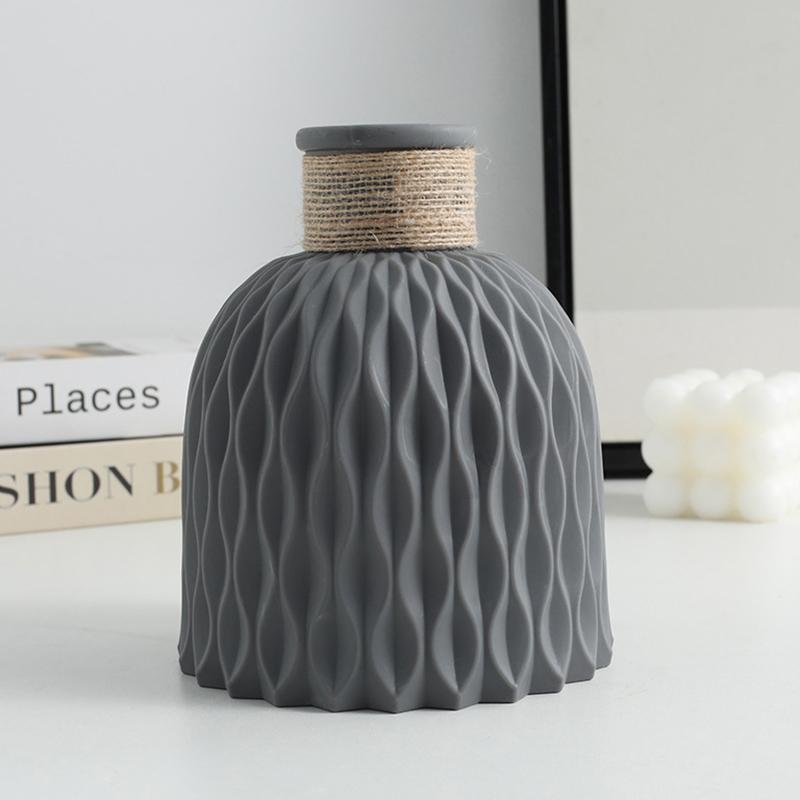 1 шт. пластиковая ваза с водной рябью, волнистый цветочный горшок, композиция в современном скандинавском стиле для дома, гостиной, рабочего стола, украшение