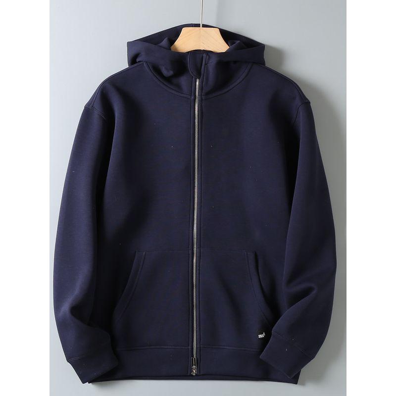 Original Export Designer Line Heavyweight Couple's Style Autumn Unisex High-End Basic Versatile Cardigan Sweatshirt Jacket