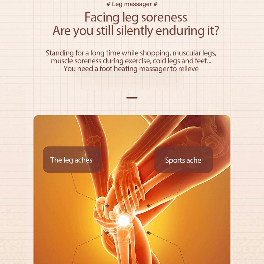 360° Coverage Leg Massager Electric Air Pressure Calf Massager Hot Compress Knee Thigh Massage Leg Beauty Instrument