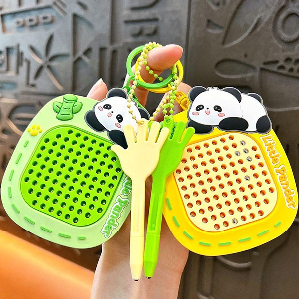 С металлическим шариком, доска для рисования панды, брелок, подвеска, шармы для сумки, для детских игрушек