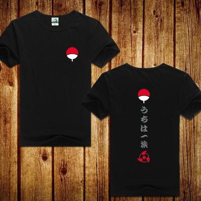 Клан Учиха, мужские аниме Наруто, новые топы Учиха Саске, мужская футболка с короткими рукавами, летняя футболка